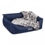Лежак Pet Fashion Prime синій для собак, 66x52x24 см