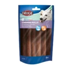 Ласощі для собак Trixie Палички для чищення зубів Denta Fun 12 см, 70г/6шт (кролик)