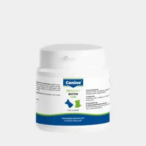 Вітаміни Canina Petvital Biotin для шкіри та шерсті собак та котів, 100 г