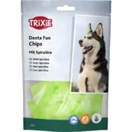 Ласощі для собак Trixie Denta Fun Chewing Chips пластинки для чищення зубів зі спіруліною, 50 г