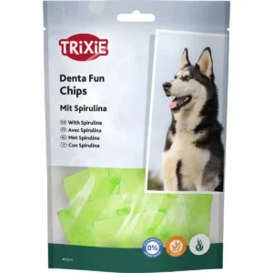 Ласощі Trixie Denta Fun Chewing Chips зі спіруліною для собак, 50 г