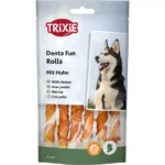 Ласощі для собак Trixie Denta Fun Chewing Rolls Паличка для чищення зубів з куркою 12 см 70 г 6 шт