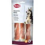 Ласощі для собак Trixie Denta Fun Chewing Rolls Паличка для чищення зубів з качкою 3 шт