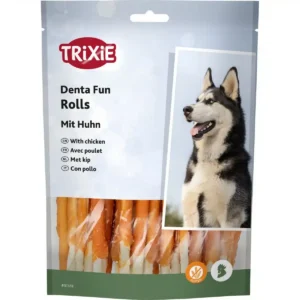 Ласощі Trixie Denta Fun Chewing Rolls з куркою для собак, 240 г
