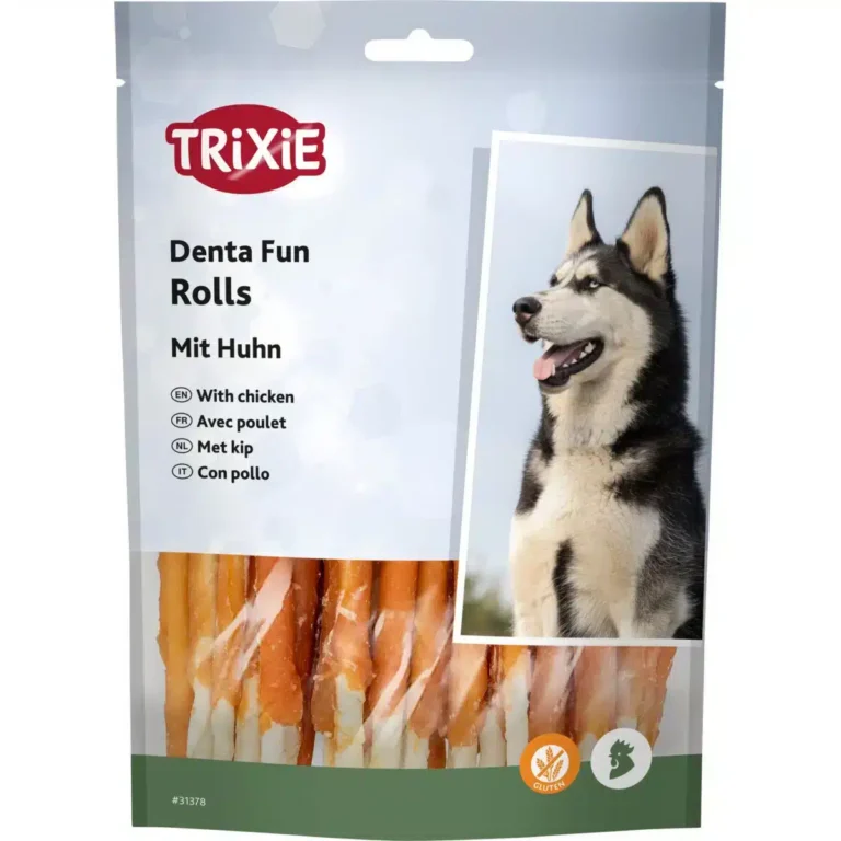 Ласощі Trixie Denta Fun Chewing Rolls з куркою для собак, 240 г