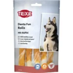 Ласощі для собак Trixie Denta Fun Паличка для чищення зубів з м'ясом буйвола 12 см 70 г 5 шт