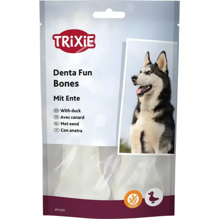 Ласощі для собак Trixie Denta Fun Duck Chewing Bones Кісточка для чищення зубів з качкою 2 шт