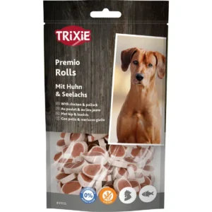 Ласощі Trixie Premio Fish Chicken Rolls з куркою і лососем для собак, 75 г