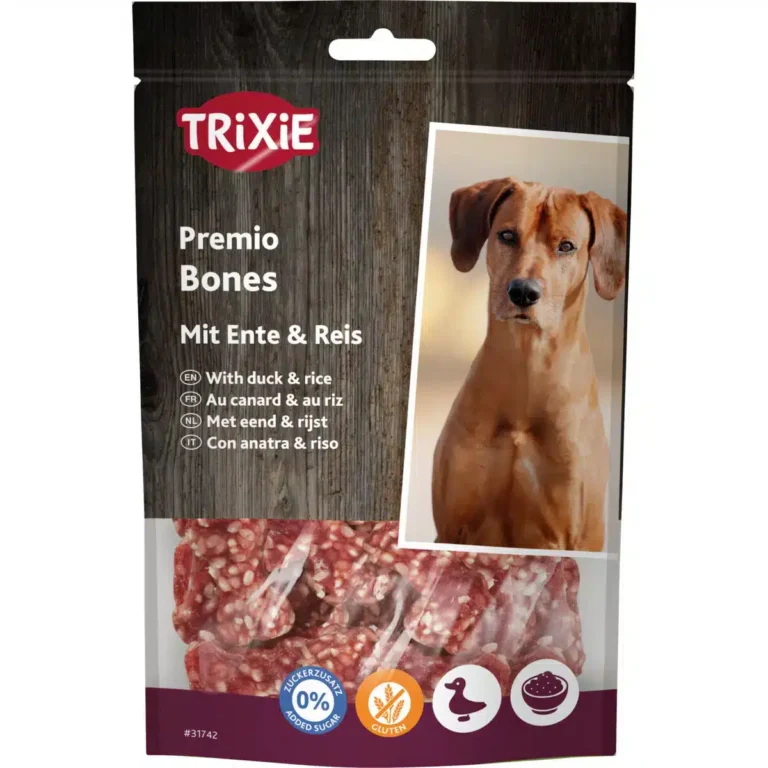 Ласощі Trixie Premio Rice Duck Bones з качкою і рисом для собак, 80 г