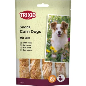 Ласощі Trixie Premio Corn Dogs з качкою для собак, 100 г, 4 шт