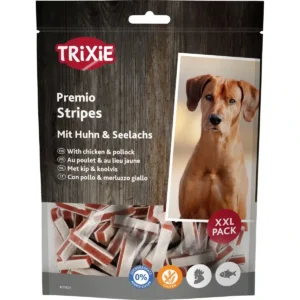 Ласощі Trixie Premio Fish Chicken Stripes XXL з куркою і лососем для собак, 300 г