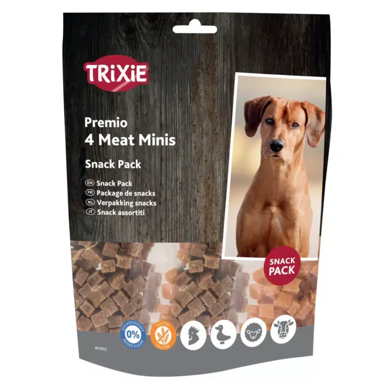 Ласощі для собак Trixie Premio 4 Meat Minis з куркою качкою яловичиною та бараниною 4х100 г