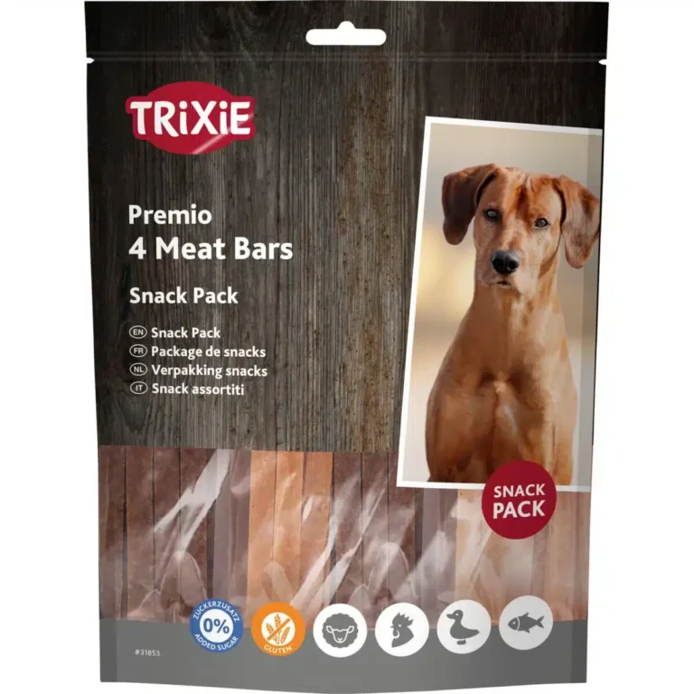 Ласощі для собак Trixie Premio 4 Meat Bars з куркою, качкою, бараниною та лососем, 4х100 г