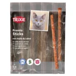 Ласощі для котів Trixie Premio палички з домашньою птицею та печінкою, 5 шт по 5 г