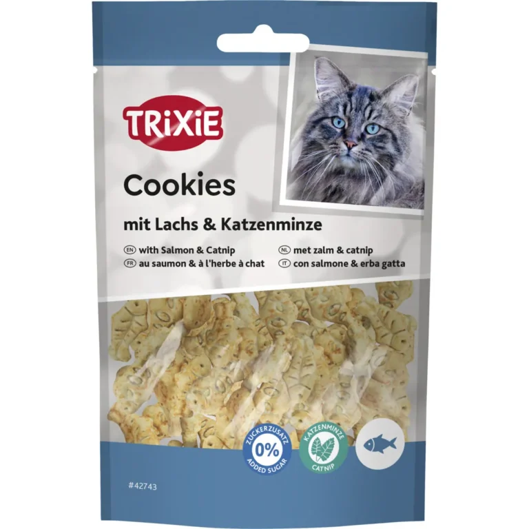 Ласощі для котів Trixie Cookies печиво з лососем та котячою м’ятою 50 г