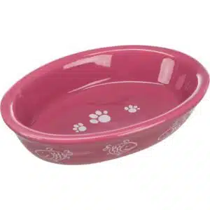 Миска Trixie овальна керамічна для котів, 200 мл, 15 х 10 см