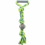 Игрушка для собак Trixie Канат плетёный с ручкой и мячом 50 см, 6 см