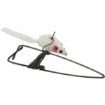 Іграшка для котів Trixie Миша на вудочці з кріпленням на двері, 8 см/190 см