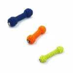 Іграшка GimDog Stretch гантель плетена текстильна для собак
