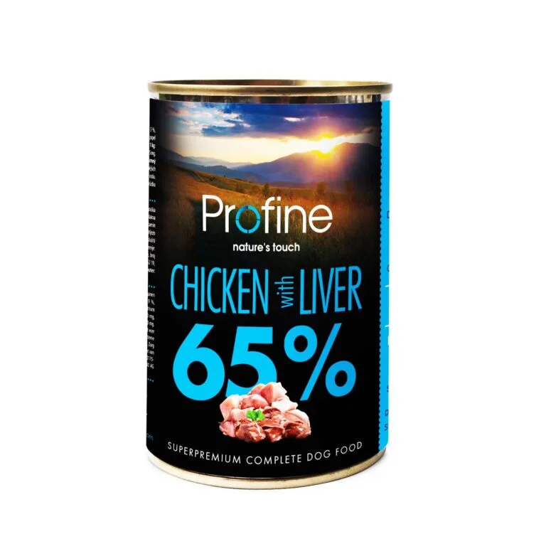 Вологий корм Profine з куркою і печінкою для собак, 400 г