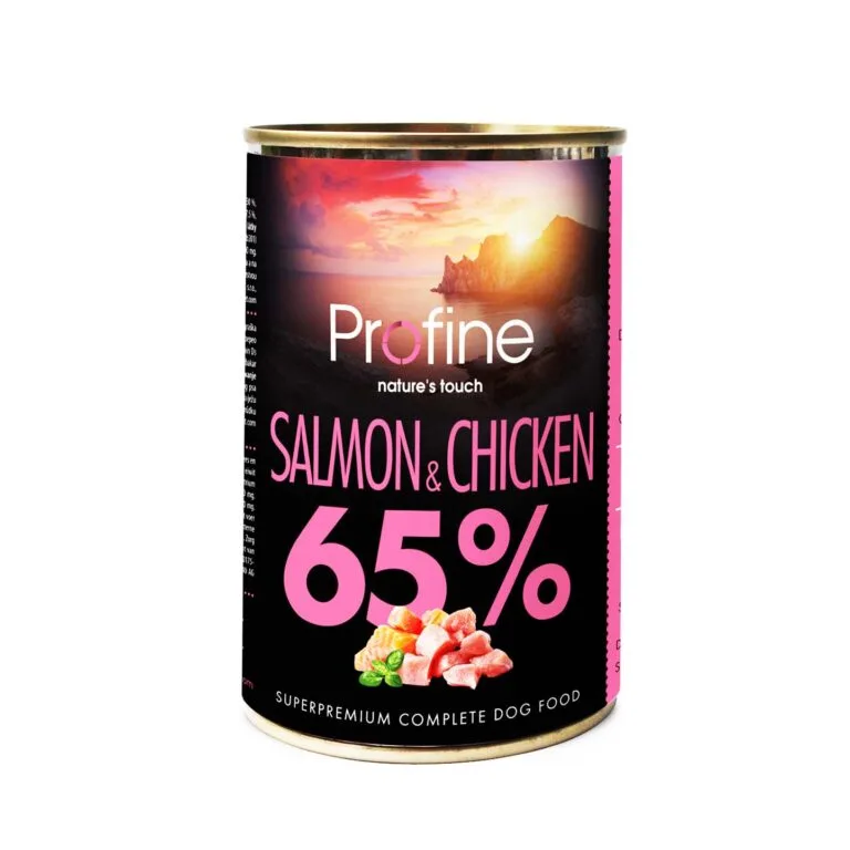 Вологий корм Profine Dog з лососем та куркою для собак, 400 г