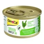 Вологий корм Shiny Cat Superfood для котів з куркою і травою, 70 г
