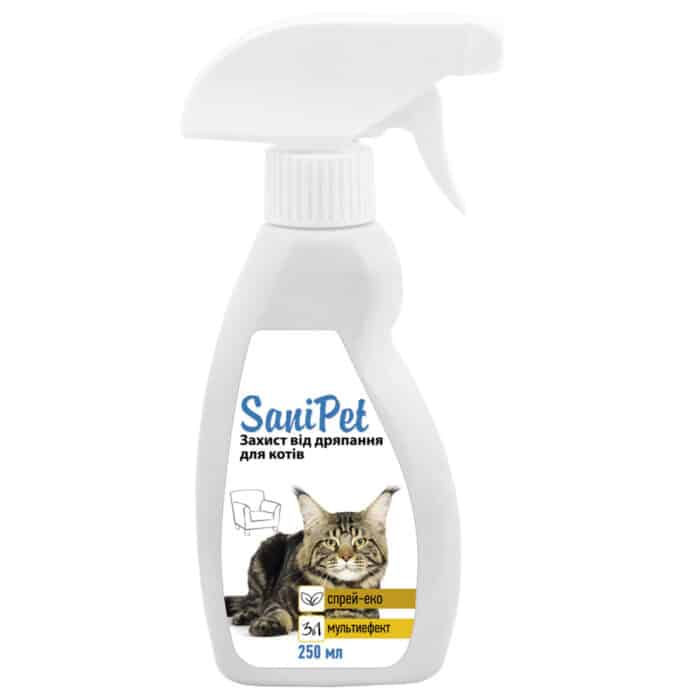 Спрей для защиты от царапания "SaniPet" 250мл (для кошек)