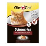 Ласощі для кішок GimCat Schnurries 420 г (курка), 650шт.