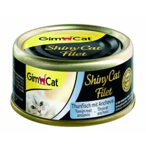Вологий корм Shiny Cat Filet з тунцем та анчоусом для котів, 70 г