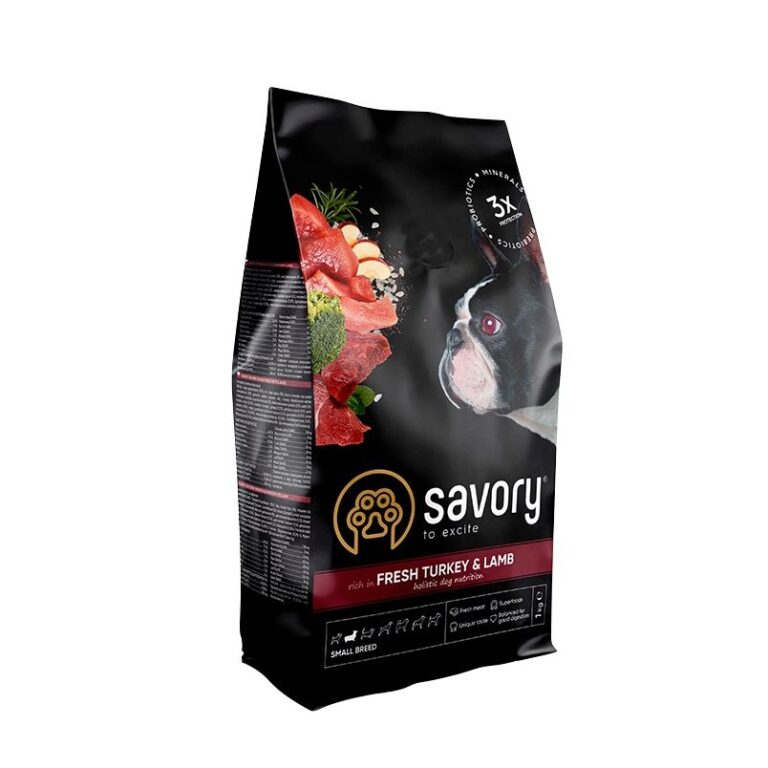 Сухий корм Savory з індичкою і ягням для собак малих порід