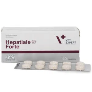 Гепатопротектор Гепатіале Форте (Hepatiale Forte) Vet Expert для собак і котів, 40 таб
