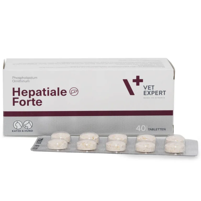Гепатопротектор Гепатіале Форте (Hepatiale Forte) Vet Expert для собак і котів, 40 таб