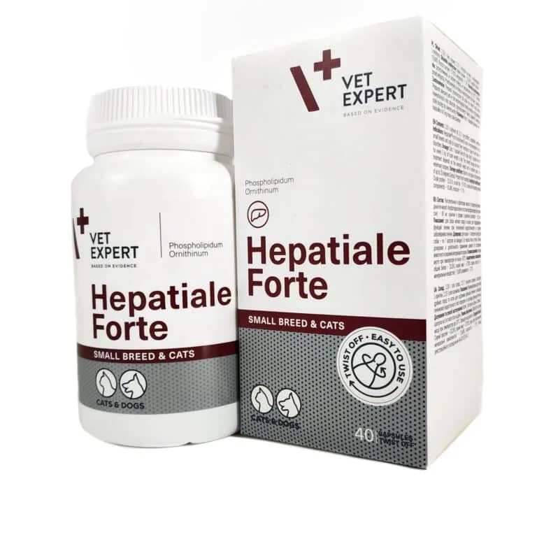 Гепатіале Форте (Hepatiale Forte) для печінки для собак та котів, 40 капс