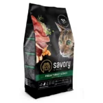 Сухий корм Savory з індичкою та качкою для дорослих котів