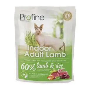 Сухий корм Profine Cat Indoor з ягням і рисом для домашніх котів