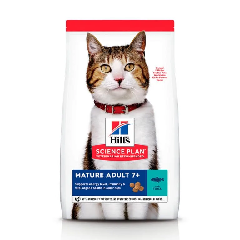 Сухий корм Hill's Mature Adult 7+ з тунцем для літніх котів, 1.5 кг