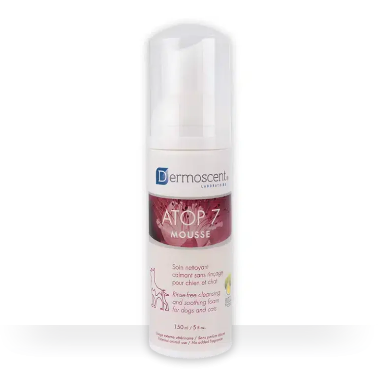 Dermoscent ATOP 7 Mousse заспокійливий та очищувальний мус при алергії та атопії у котів і собак, 150 мл