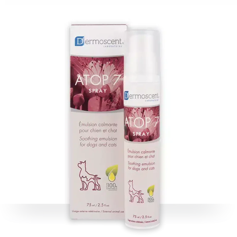 Dermoscent ATOP 7 Spray заспокійливий спрей без стероїдів при алергії та атопії у котів і собак, 75 мл