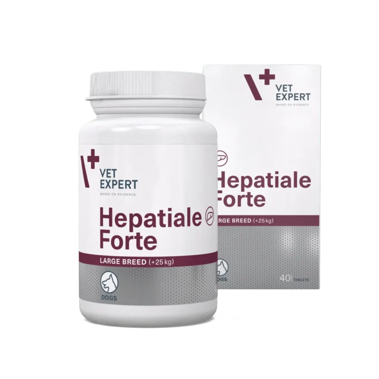 VetExpert Hepatiale Forte Large Breed Харчова добавка для підтримання функцій печінки у собак великих порід, 40 таб.