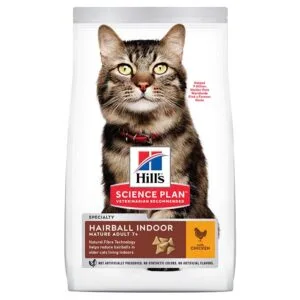 Сухий корм для літніх котів Hill's Mature Adult 7+ Hairball & Indoor з куркою, 1.5 кг