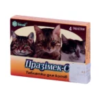 Празимек- С для кошек, 4 таблетки