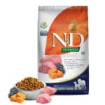 Беззерновий корм для дорослих собак середніх та великих порід Farmina N&D Pumpkin з ягням, гарбузом та чорницею