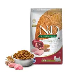 Сухий корм Farmina N&D Low Grain Light Adult Mini з куркою для собак, 2.5 кг