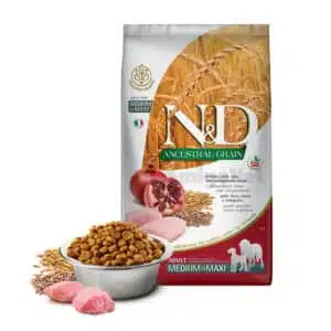 Сухий корм для собак середніх та великих порід Farmina N&D Low Grain з куркою і гранатом
