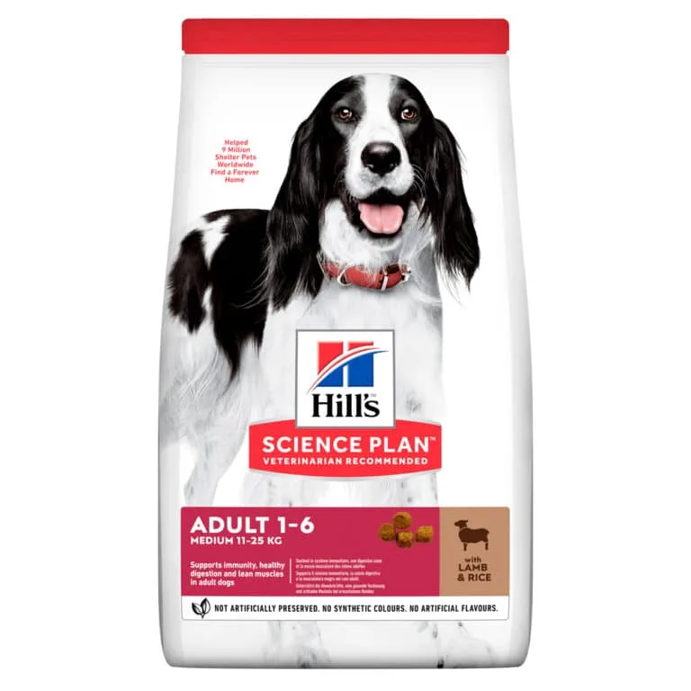 Сухий корм Hill's Science Plan Adult Medium Breed для дорослих собак з ягням і рисом