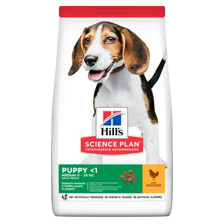 Сухий корм Hill's Science Plan Puppy Medium для цуценят середніх порід з куркою