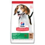 Сухий корм для цуценят середніх порід Hill's Science Plan Puppy Medium Breed з ягням і рисом