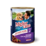 Вологий корм для собак Migliorcane зі шматочками дичини, 405 г
