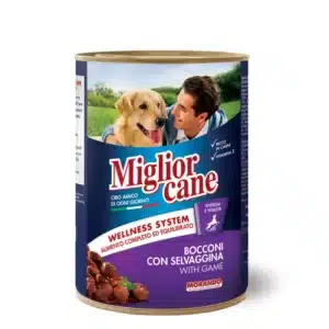 Вологий корм Migliorcane з дичиною для собак, 405 г