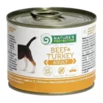 Вологий корм для дорослих собак усіх порід з яловичиною та індичкою Nature's Protection Adult Beef&Turkey